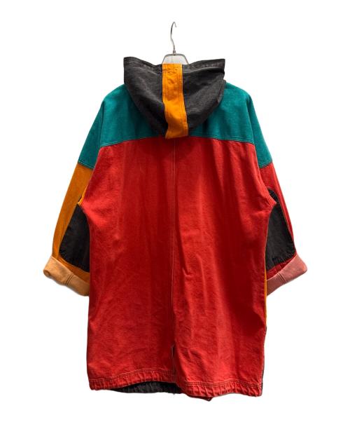 CORNICHE（コーニッシュ）CORNICHE (コーニッシュ) カラーデニムダッフルコート マルチカラー サイズ:XLの古着・服飾アイテム