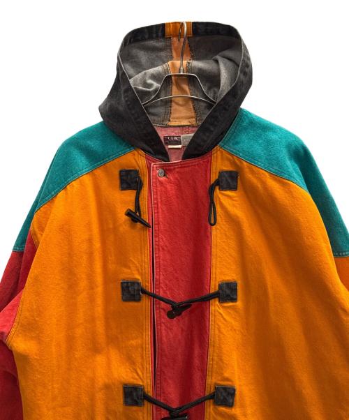 CORNICHE（コーニッシュ）CORNICHE (コーニッシュ) カラーデニムダッフルコート マルチカラー サイズ:XLの古着・服飾アイテム