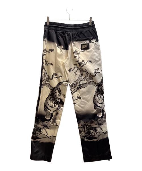 DOLCE & GABBANA（ドルチェ＆ガッバーナ）DOLCE & GABBANA (ドルチェ＆ガッバーナ) ナイロンパンツ ホワイト×ブラック サイズ:48の古着・服飾アイテム