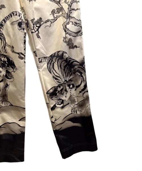 DOLCE & GABBANA（ドルチェ＆ガッバーナ）DOLCE & GABBANA (ドルチェ＆ガッバーナ) ナイロンパンツ ホワイト×ブラック サイズ:48の古着・服飾アイテム
