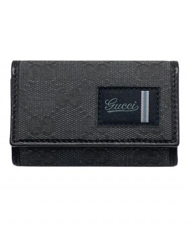中古・古着通販】GUCCI (グッチ) GGキーケース ブラック｜ブランド