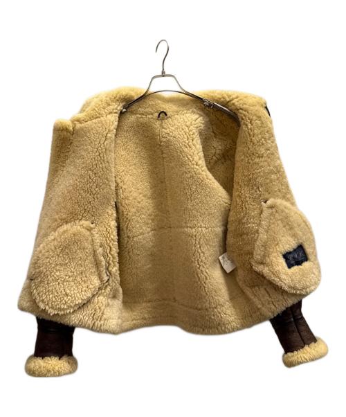 Bellezza Uomo Collection（ベレッツァ・ウォモ・コレクション）Bellezza Uomo Collection (ベレッツァ・ウォモ・コレクション) フライトジャケット ダークブラウン サイズ:Мの古着・服飾アイテム