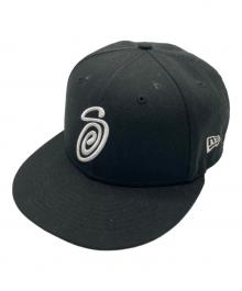 New Era×stussy（ニューエラ×ステューシー）の古着「59FIFTY SWIRLY S CAP」｜ブラック