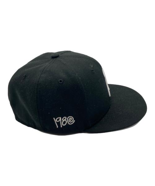 New Era（ニューエラ）New Era (ニューエラ) stussy (ステューシー) 59FIFTY SWIRLY S CAP ブラックの古着・服飾アイテム