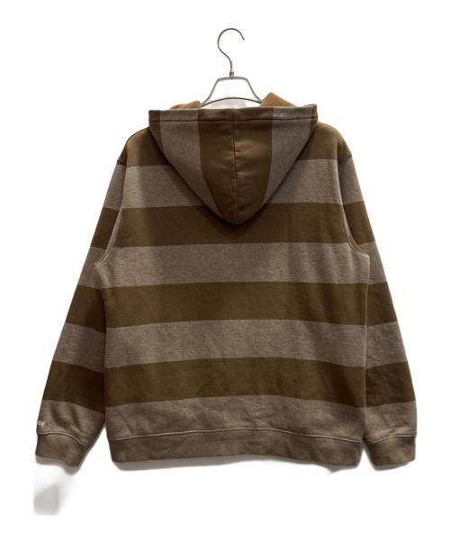 stussy（ステューシー）stussy (ステューシー) 紺タグジップパーカー ブラウン サイズ:Ｌの古着・服飾アイテム