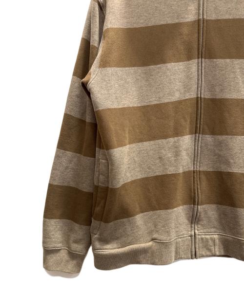 stussy（ステューシー）stussy (ステューシー) 紺タグジップパーカー ブラウン サイズ:Ｌの古着・服飾アイテム