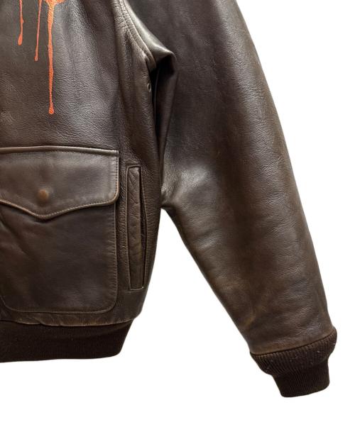 AVIREX（アヴィレックス）AVIREX (アヴィレックス) A-2フライトジャケット ダークブラウン サイズ:ＸＳの古着・服飾アイテム