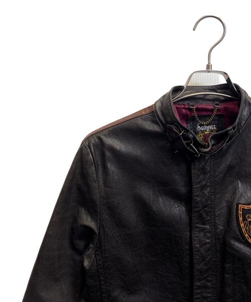Schott（ショット）Schott (ショット) レザージャケット ブラック サイズ:Ｓの古着・服飾アイテム