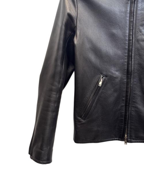 LITHIUM HOMME（リチウムオム・ファム）LITHIUM HOMME (リチウムオム・ファム) レザージャケット ブラック サイズ:44の古着・服飾アイテム