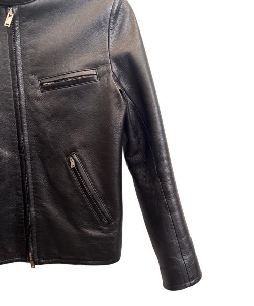 LITHIUM HOMME（リチウムオム・ファム）LITHIUM HOMME (リチウムオム・ファム) レザージャケット ブラック サイズ:44の古着・服飾アイテム