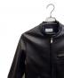 LITHIUM HOMME (リチウムオム・ファム) レザージャケット ブラック サイズ:44：15000円