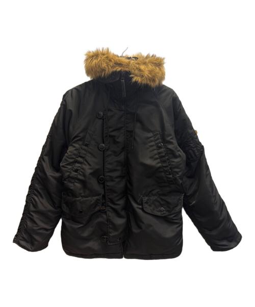 ALPHA INDUSTRIES（アルファインダストリーズ）ALPHA INDUSTRIES (アルファインダストリーズ) N-3Bタイプコート ブラック サイズ:XSの古着・服飾アイテム