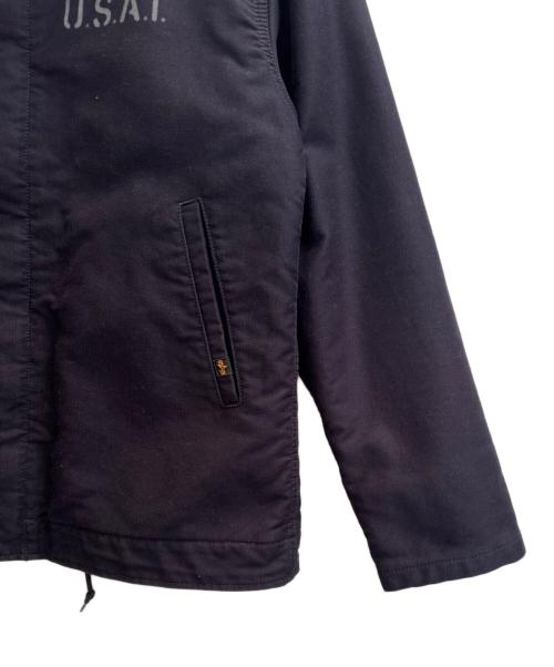 ALPHA INDUSTRIES（アルファインダストリーズ）ALPHA INDUSTRIES (アルファインダストリーズ) デッキジャケット ネイビー サイズ:Ｌの古着・服飾アイテム