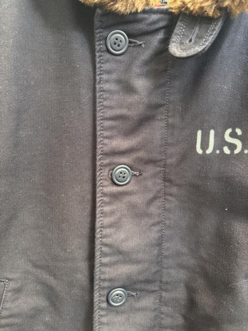 ALPHA INDUSTRIES（アルファインダストリーズ）ALPHA INDUSTRIES (アルファインダストリーズ) デッキジャケット ネイビー サイズ:Ｌの古着・服飾アイテム