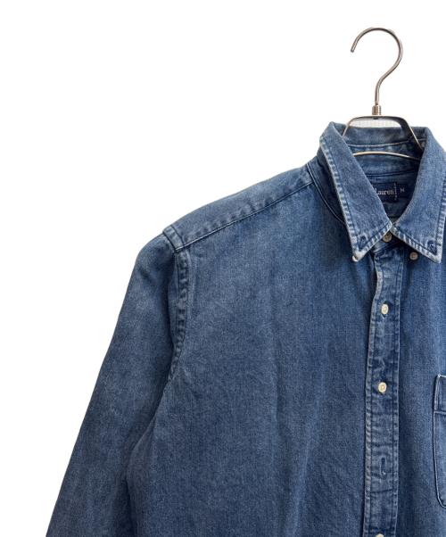 POLO RALPH LAUREN（ポロ・ラルフローレン）POLO RALPH LAUREN (ポロ・ラルフローレン) 90'sポロベアデニムシャツ インディゴ サイズ:Мの古着・服飾アイテム