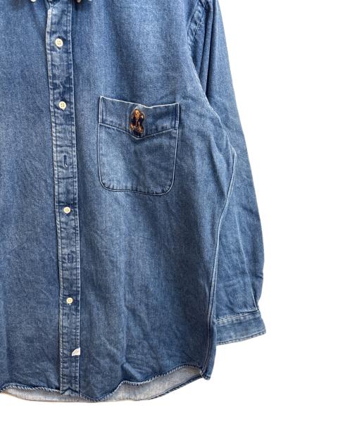 POLO RALPH LAUREN（ポロ・ラルフローレン）POLO RALPH LAUREN (ポロ・ラルフローレン) 90'sポロベアデニムシャツ インディゴ サイズ:Мの古着・服飾アイテム