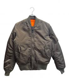 ALPHA INDUSTRIES（アルファインダストリーズ）の古着「リバーシブルMA-1ジャケット」｜カーキ×オレンジ