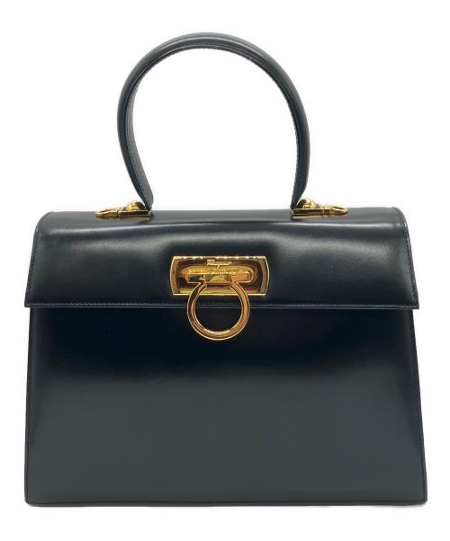 Salvatore Ferragamo（サルヴァトーレ フェラガモ）Salvatore Ferragamo (サルヴァトーレ フェラガモ) ガンチーニ2WAYバッグ ブラックの古着・服飾アイテム