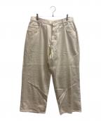 COOTIE PRODUCTIONSクーティープロダクツ）の古着「Needle Punch Twill 5 Pocket Baggy Easy Pants」｜アイボリー