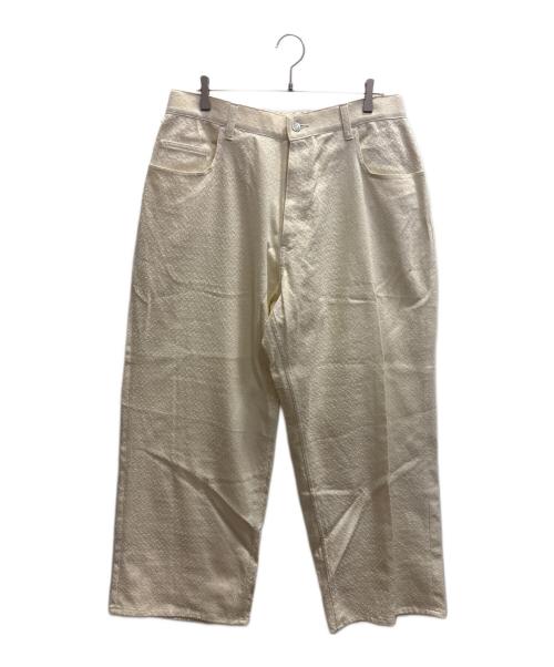 COOTIE PRODUCTIONS（クーティープロダクツ）COOTIE PRODUCTIONS (クーティープロダクツ) Needle Punch Twill 5 Pocket Baggy Easy Pants アイボリー サイズ:XLの古着・服飾アイテム