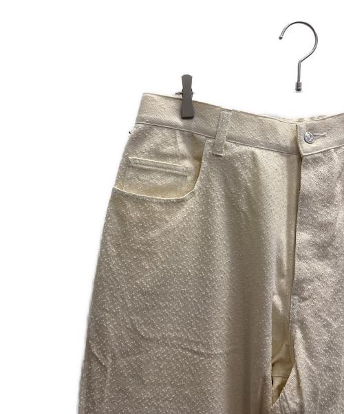 COOTIE PRODUCTIONS（クーティープロダクツ）COOTIE PRODUCTIONS (クーティープロダクツ) Needle Punch Twill 5 Pocket Baggy Easy Pants アイボリー サイズ:XLの古着・服飾アイテム