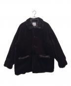 COOTIE PRODUCTIONSクーティープロダクツ）の古着「Faux Fur Car Coat」｜ブラック