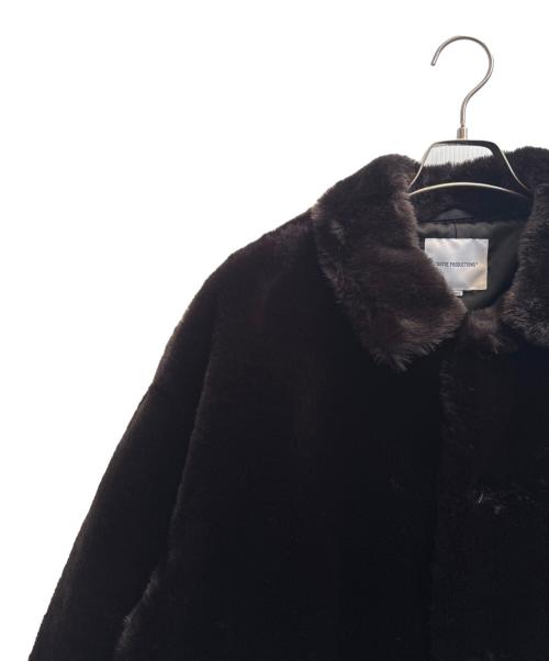 COOTIE PRODUCTIONS（クーティープロダクツ）COOTIE PRODUCTIONS (クーティープロダクツ) Faux Fur Car Coat ブラック サイズ:XLの古着・服飾アイテム