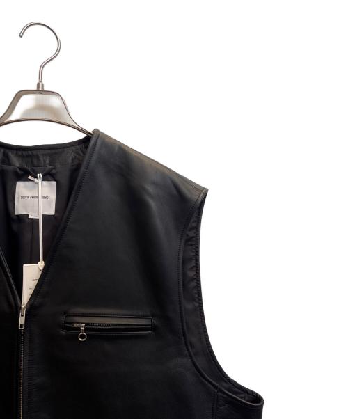 COOTIE PRODUCTIONS（クーティープロダクツ）COOTIE PRODUCTIONS (クーティープロダクツ) Leather Work Vest ブラック サイズ:XLの古着・服飾アイテム
