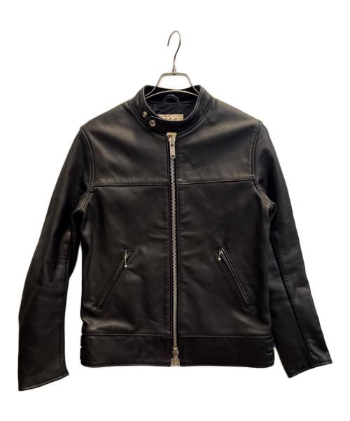 666（666）666 (666) レザージャケット ブラック サイズ:36の古着・服飾アイテム