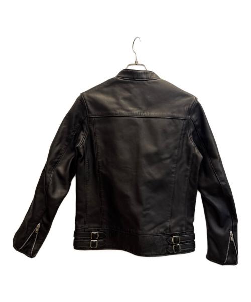 666（666）666 (666) レザージャケット ブラック サイズ:36の古着・服飾アイテム