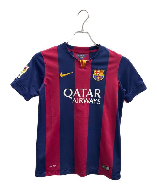 NIKE（ナイキ）NIKE (ナイキ) FCバルセロナ 2014-2015 ネイマール ユニフォーム ネイビー×レッド サイズ:Ｌの古着・服飾アイテム