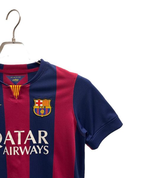 NIKE（ナイキ）NIKE (ナイキ) FCバルセロナ 2014-2015 ネイマール ユニフォーム ネイビー×レッド サイズ:Ｌの古着・服飾アイテム