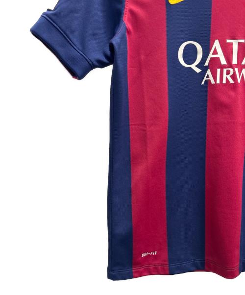 NIKE（ナイキ）NIKE (ナイキ) FCバルセロナ 2014-2015 ネイマール ユニフォーム ネイビー×レッド サイズ:Ｌの古着・服飾アイテム