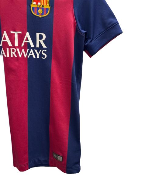 NIKE（ナイキ）NIKE (ナイキ) FCバルセロナ 2014-2015 ネイマール ユニフォーム ネイビー×レッド サイズ:Ｌの古着・服飾アイテム