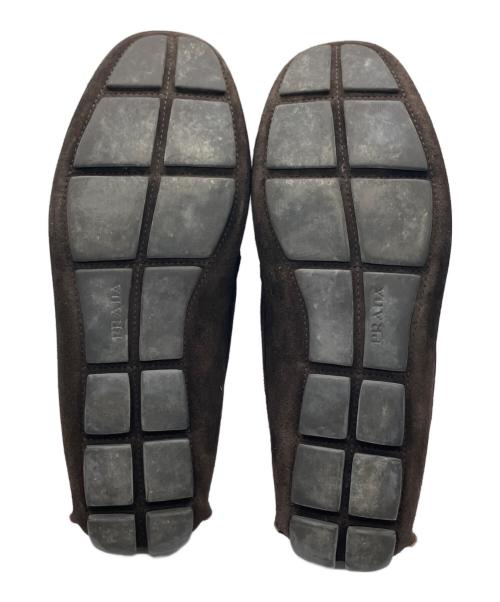 PRADA（プラダ）PRADA (プラダ) ドライビングシューズ ブラウン サイズ:SIZE 26cm(UK7)の古着・服飾アイテム