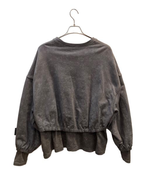 SYUMAN.（シュウマン）SYUMAN. (シュウマン) Layerd Sweat-shirts グレー サイズ:SIZE 2の古着・服飾アイテム