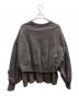 SYUMAN. (シュウマン) Layerd Sweat-shirts グレー サイズ:SIZE 2：10000円