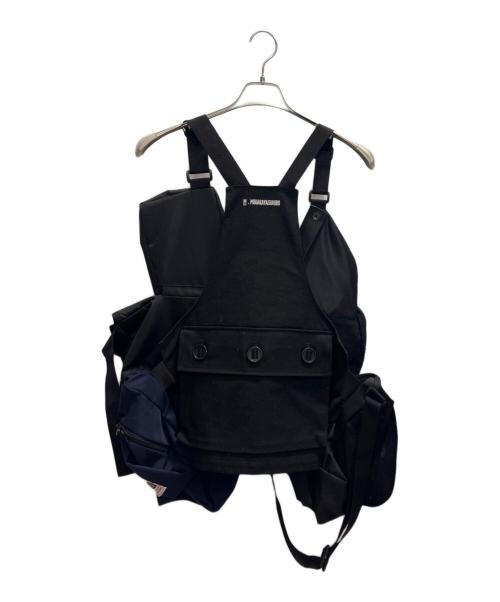 Maison MIHARA YASUHIRO（メゾン ミハラ ヤスヒロ）Maison MIHARA YASUHIRO (メゾン ミハラ ヤスヒロ) BAGBEST ブラック×ネイビー サイズ:フリーの古着・服飾アイテム