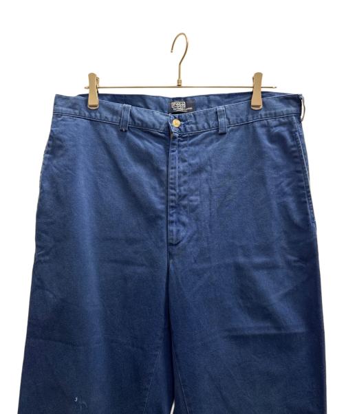 POLO RALPH LAUREN（ポロ・ラルフローレン）POLO RALPH LAUREN (ポロ・ラルフローレン) 80-90sチノパン ブルー サイズ:W36 L30の古着・服飾アイテム