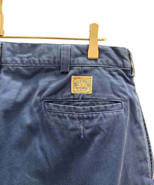 POLO RALPH LAUREN（ポロ・ラルフローレン）POLO RALPH LAUREN (ポロ・ラルフローレン) 80-90sチノパン ブルー サイズ:W36 L30の古着・服飾アイテム