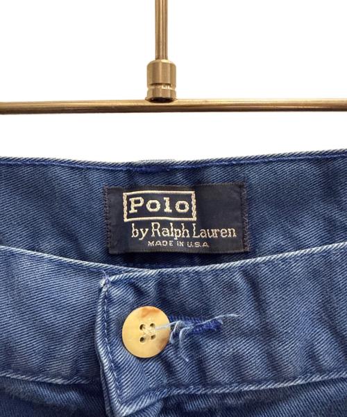 POLO RALPH LAUREN（ポロ・ラルフローレン）POLO RALPH LAUREN (ポロ・ラルフローレン) 80-90sチノパン ブルー サイズ:W36 L30の古着・服飾アイテム