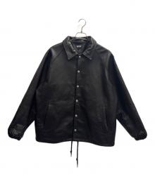 Schott（ショット）の古着「レザーコーチジャケット」｜ブラック