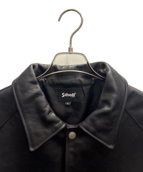 Schott（ショット）Schott (ショット) レザーコーチジャケット ブラック サイズ:XLの古着・服飾アイテム