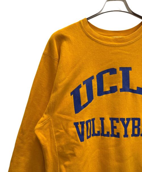 Champion REVERSE WEAVE（チャンピオン リバース ウィーブ）Champion REVERSE WEAVE (チャンピオン リバース ウィーブ) 80s USA製 UCLA VOLLYBALL スウェット イエロー サイズ:XLの古着・服飾アイテム