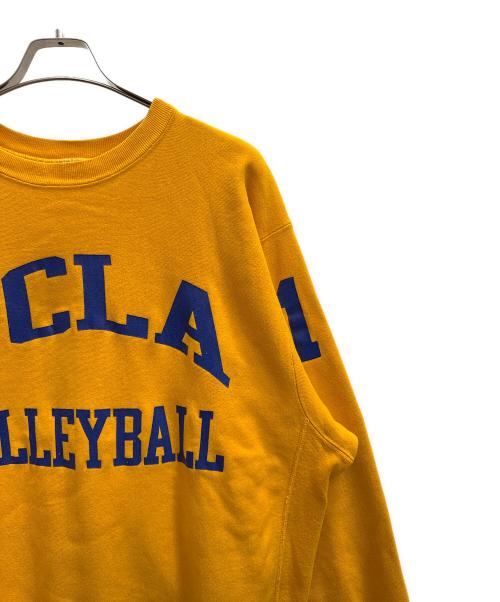 Champion REVERSE WEAVE（チャンピオン リバース ウィーブ）Champion REVERSE WEAVE (チャンピオン リバース ウィーブ) 80s USA製 UCLA VOLLYBALL スウェット イエロー サイズ:XLの古着・服飾アイテム