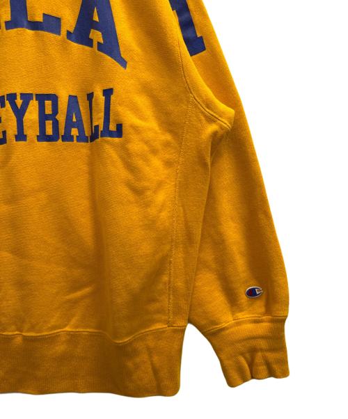 Champion REVERSE WEAVE（チャンピオン リバース ウィーブ）Champion REVERSE WEAVE (チャンピオン リバース ウィーブ) 80s USA製 UCLA VOLLYBALL スウェット イエロー サイズ:XLの古着・服飾アイテム