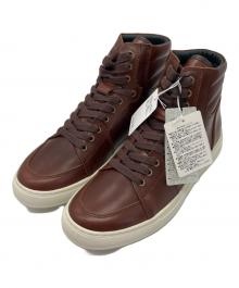 BURBERRY BLACK LABEL（バーバリーブラックレーベル）の古着「ハイカットスニーカー」｜ブラウン