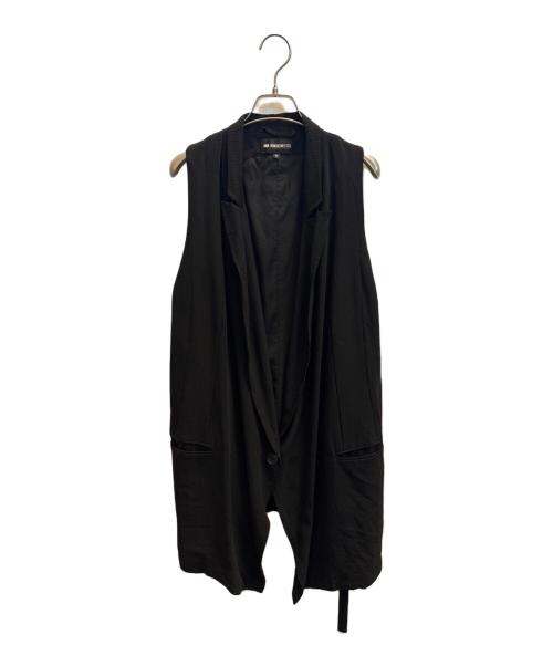 ANN DEMEULEMEESTER（アンドゥムルメステール）ANN DEMEULEMEESTER (アンドゥムルメステール) ロングジレ ブラック サイズ:36の古着・服飾アイテム