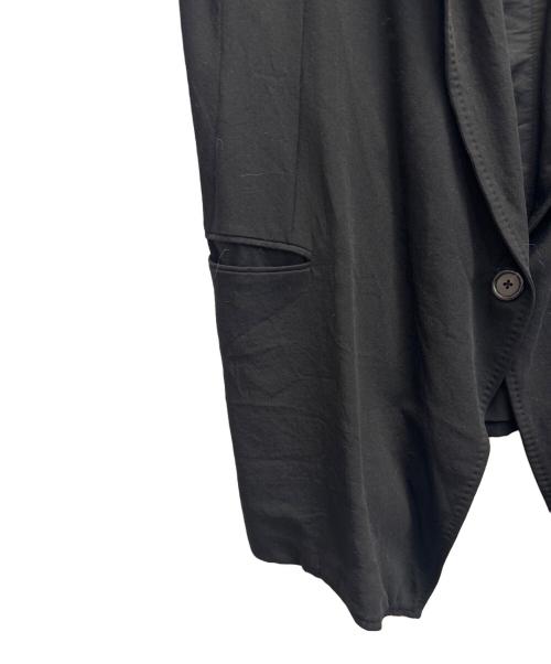 ANN DEMEULEMEESTER（アンドゥムルメステール）ANN DEMEULEMEESTER (アンドゥムルメステール) ロングジレ ブラック サイズ:36の古着・服飾アイテム