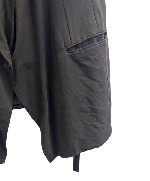 ANN DEMEULEMEESTER（アンドゥムルメステール）ANN DEMEULEMEESTER (アンドゥムルメステール) ロングジレ ブラック サイズ:36の古着・服飾アイテム